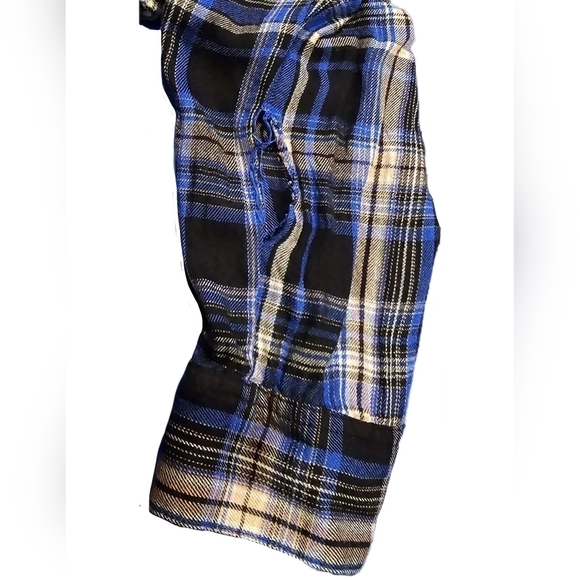 Express, Size S, Purplish Plaid Longsleeve Button-up (USE FOR FABRIC) - Picture 8 of 11